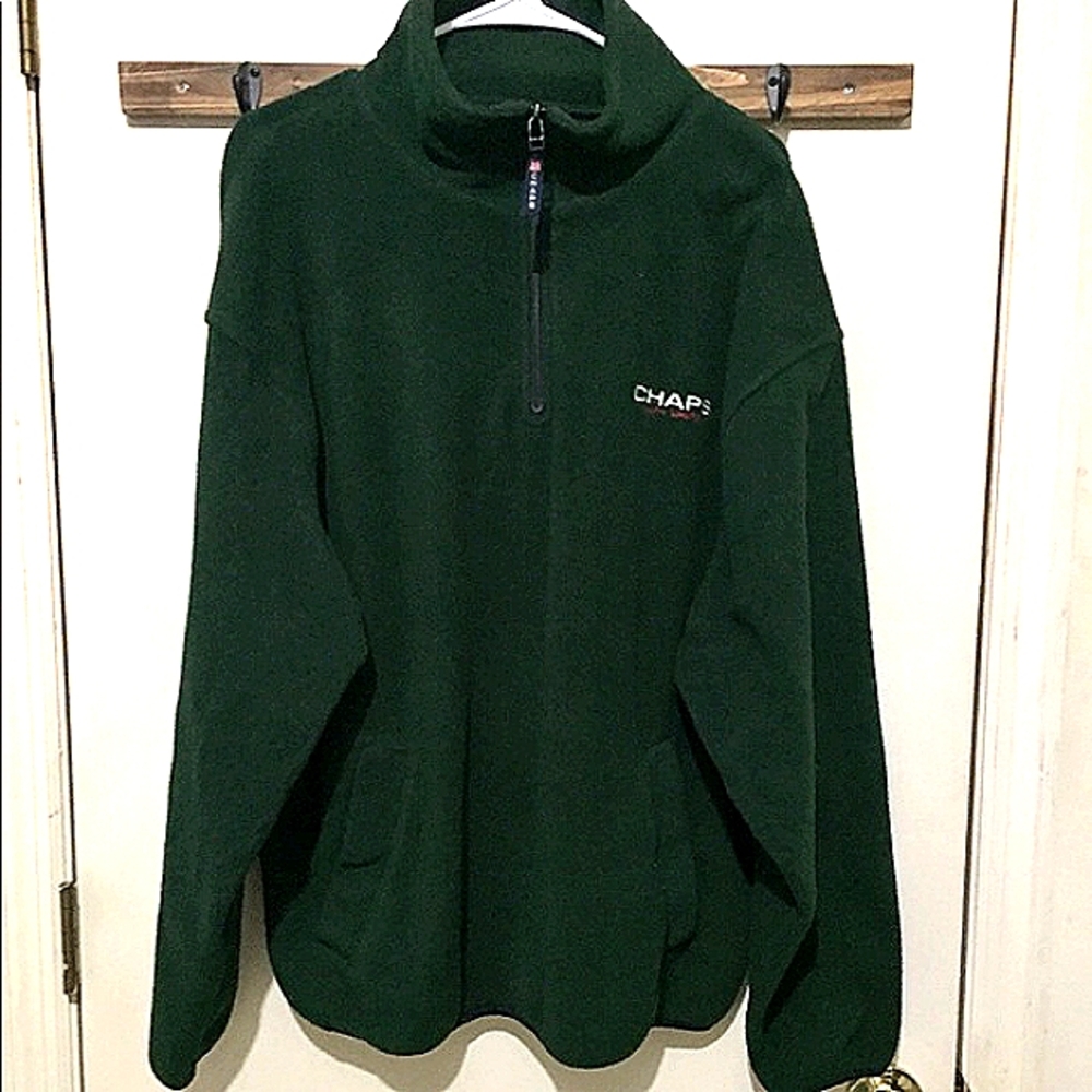 Chap Ralph Lauren Hunter Green Zip Pullover Jacket